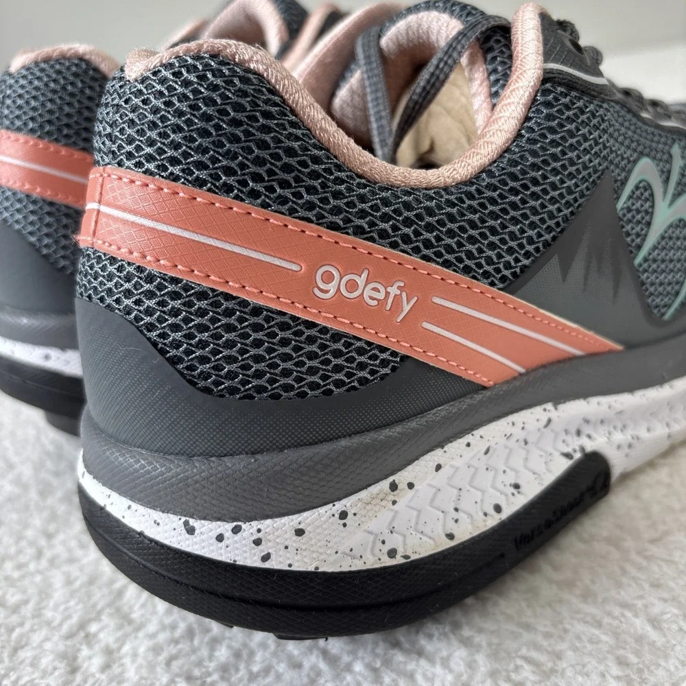 G-DEFY Womens 'Mighty Walk' Shoes Size 10.5 Gray/Pink Sneakers Comfort EUC - Picture 13 of 14